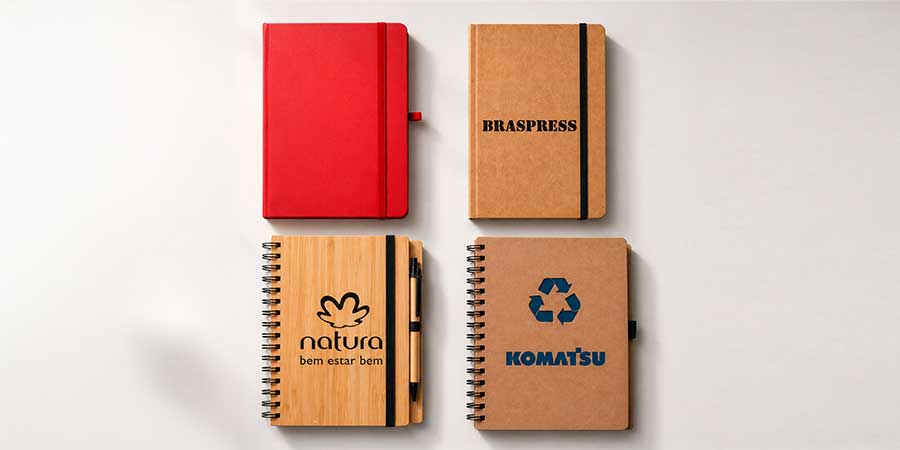 cadernos corporativos personalizados