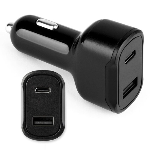 Adaptador Veicular Volt com USB-C e USB-A