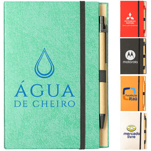 Bloco Smart Paper Capa Dura e Caneta