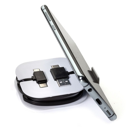 Cabo 4 em 1 Ponte com Case Suporte para Celular