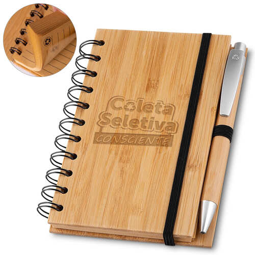 Caderno com Caneta BambooLoop