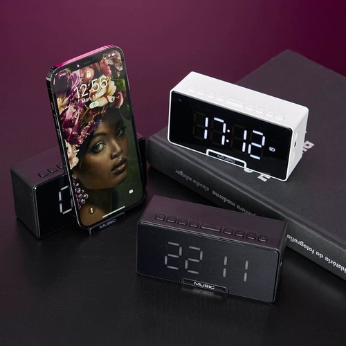 Caixa de Som Bluetooth Maestro Relógio
