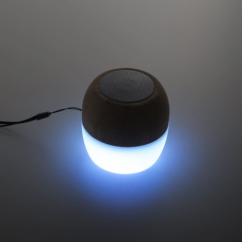 Caixa de Som Candeia em Bambu com Luz LED
