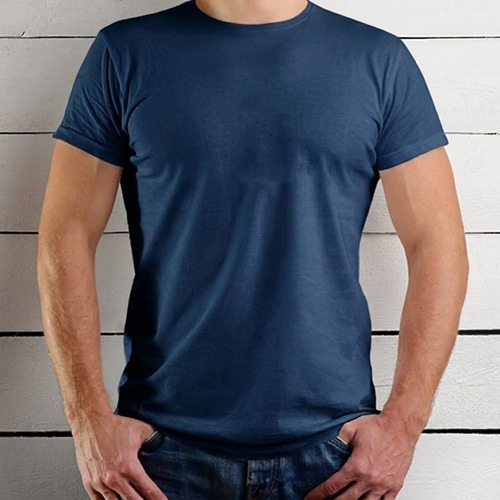Camiseta Básica Vértice em Algodão
