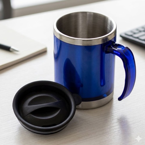 Caneca Acrílica Mia Cristal Inox 400ml