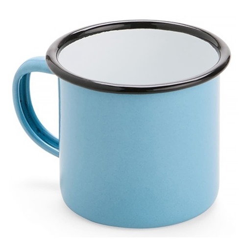 Caneca Retrô Solid Esmaltada Inox 370ml