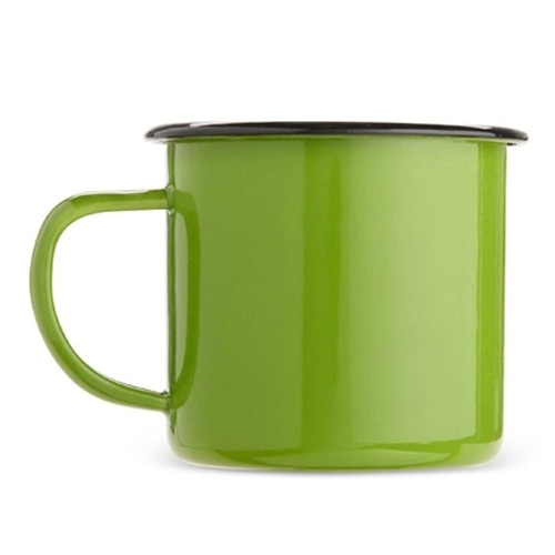 Caneca Retrô Solid Esmaltada Inox 370ml