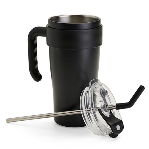 Caneca Térmica 800ml com Canudo Cold Inox