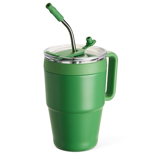 Caneca Térmica Pure Inox 600ml com Canudo