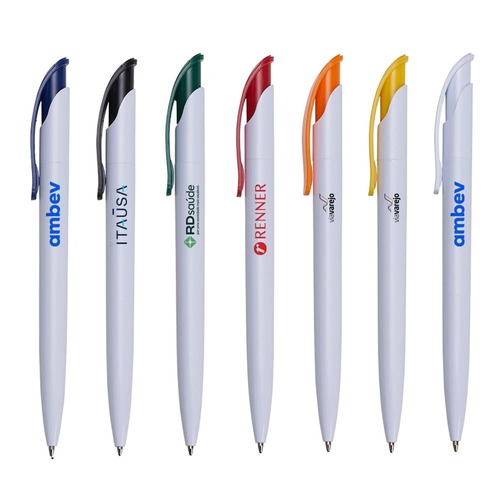 Caneta Aurora One com Clipe Colorido