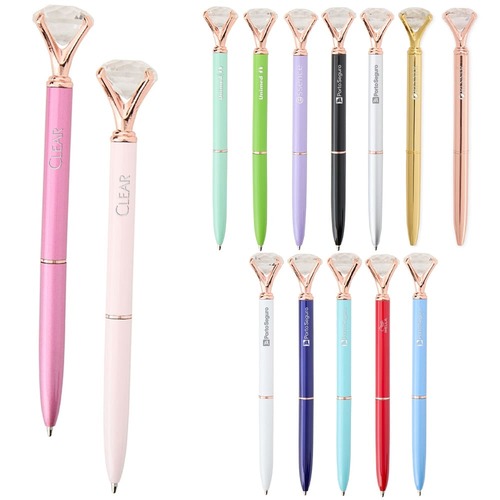 Caneta Crystal Crown Bronze