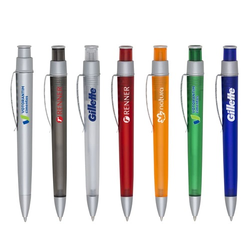 Caneta Enzo Classic com Clip Metálico Vazado