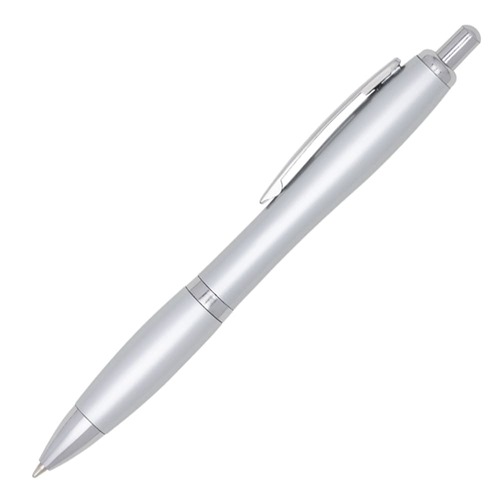 Caneta Marco Elite Cinza com Grip Colorido