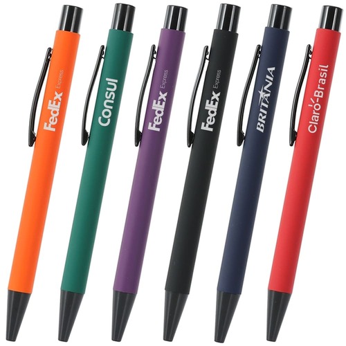 Caneta Rubber Grip Black