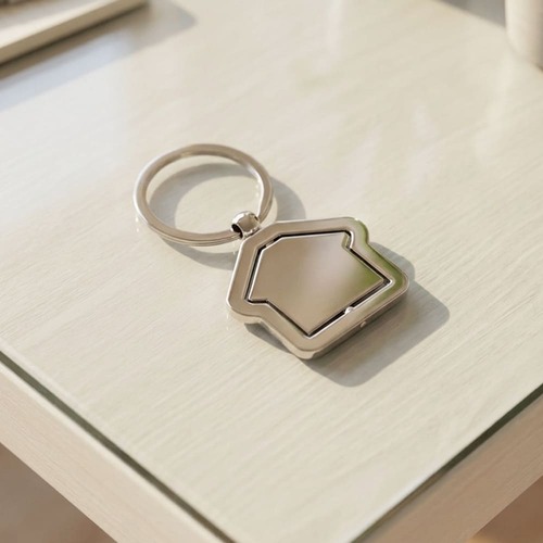 Chaveiro Casa KeyHome Giratório Metálico