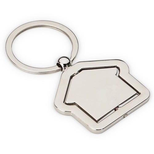 Chaveiro Casa KeyHome Giratório Metálico