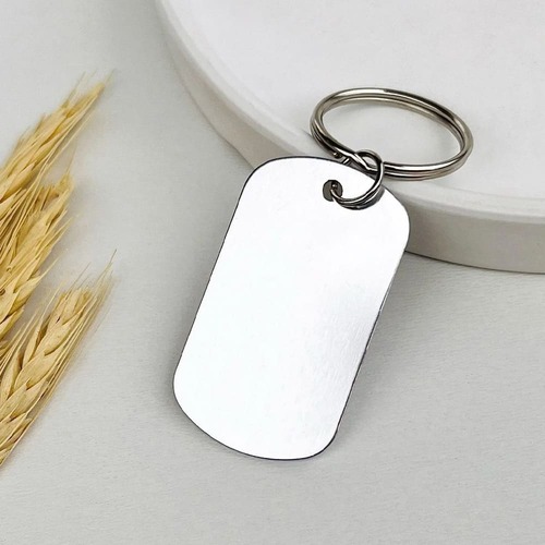 Chaveiro DogTag Retangular Fosco