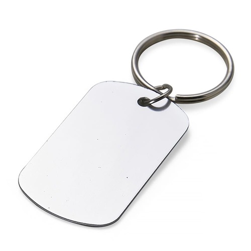 Chaveiro DogTag Retangular Fosco