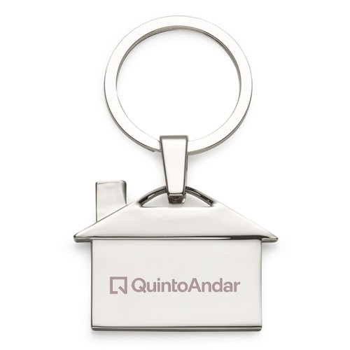 Chaveiro KeyPlace Casa Prateado Clássico