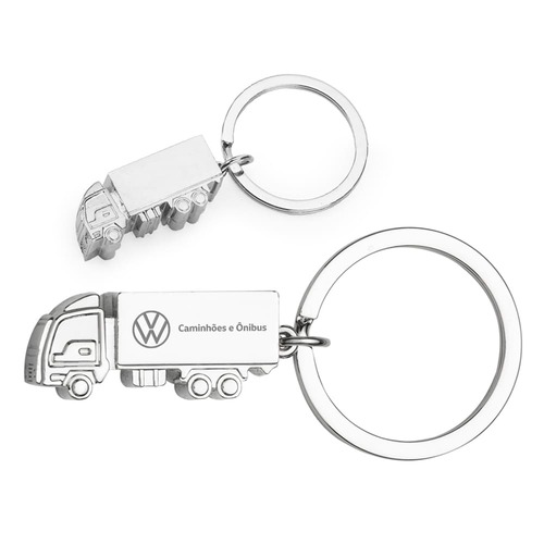 Chaveiro KeyTruck Caminhão 3D Metálico