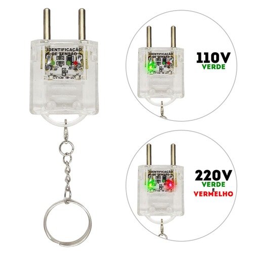 Chaveiro Lighter Sinal de Tensão Transparente