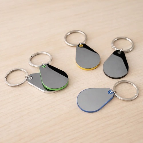 Chaveiro Rain Drop Grafite com Interior Color