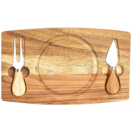 Conjunto Degusta Cheese de 3 Peças com Tábua