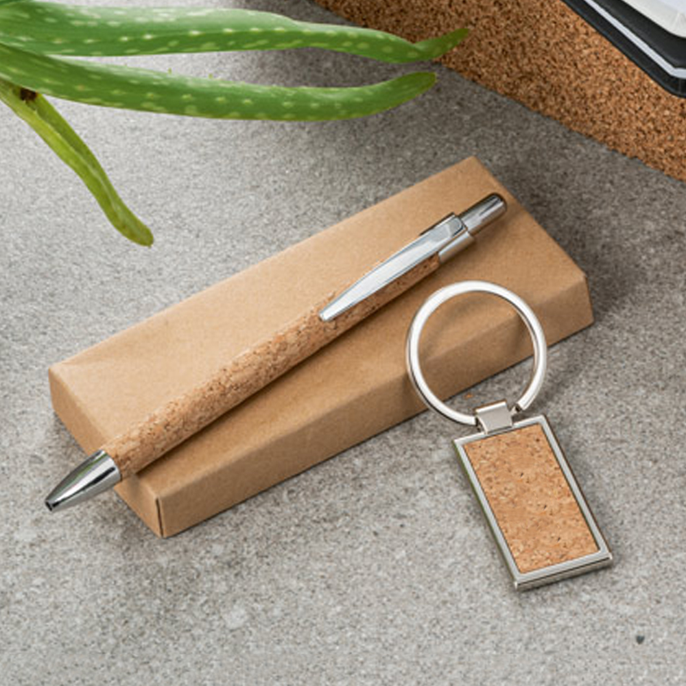 Conjunto Nature Cork & Metal Duo