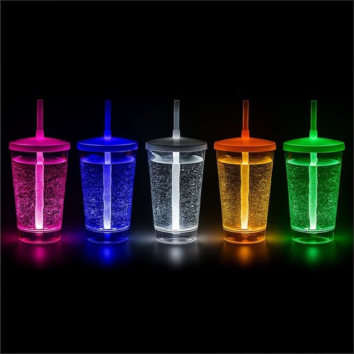 Copo LED Night Canudo 650ml