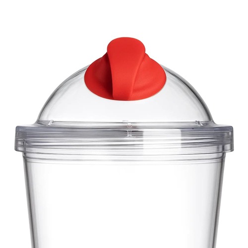 Copo Sunshine Transparente com Canudo 600ml