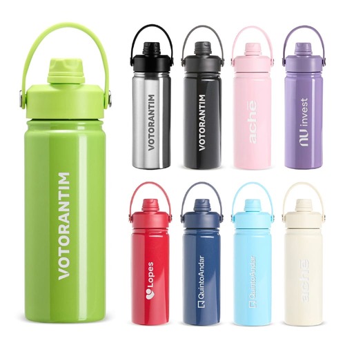 Core 600ml Térmica Inox 304 Flip e Canudo