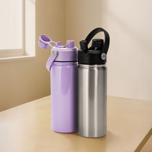 Core 600ml Térmica Inox 304 Flip e Canudo