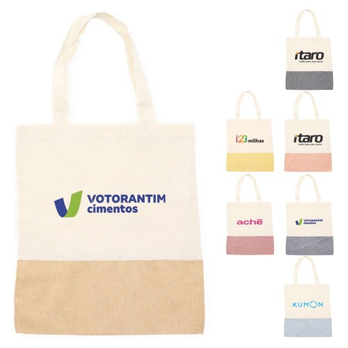Ecobag Via Veneto Algodão com Costura