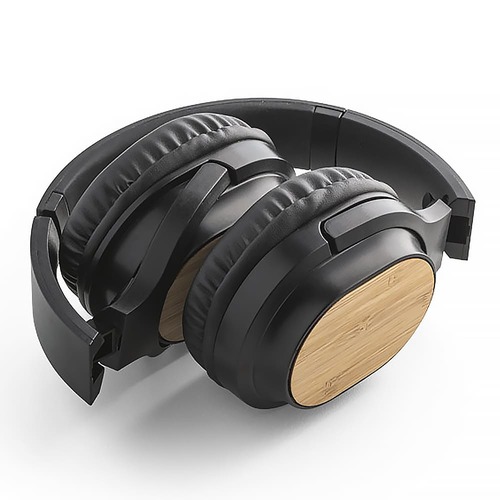 Fone de Ouvido Over-Ear Arco em Bambu Dobrável