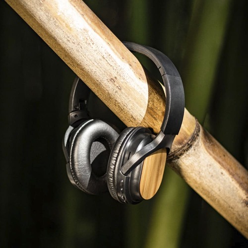 Fone de Ouvido Over-Ear Arco em Bambu Dobrável