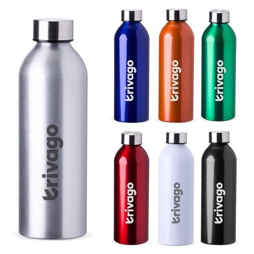 Garrafa Loop 800ml Alumínio Tampa Prata