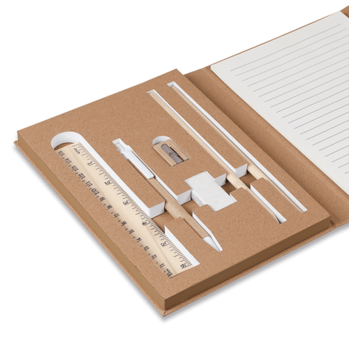 Kit Enxoval com 9 Itens em Papelão e Bambu