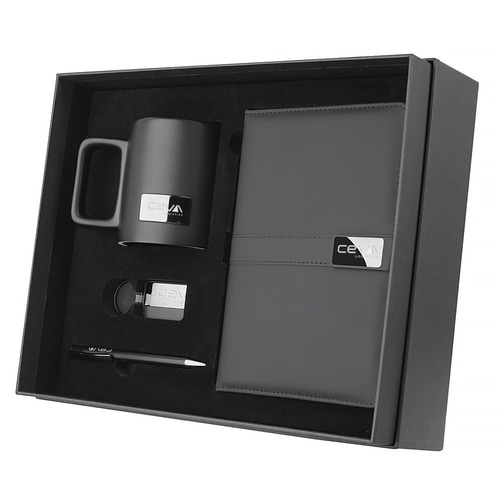 Kit Pauta com Caderno A5, Caneca, Caneta e Chaveiro