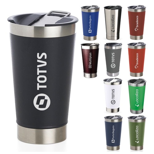 Line Open 500ml Copo Inox com Abridor