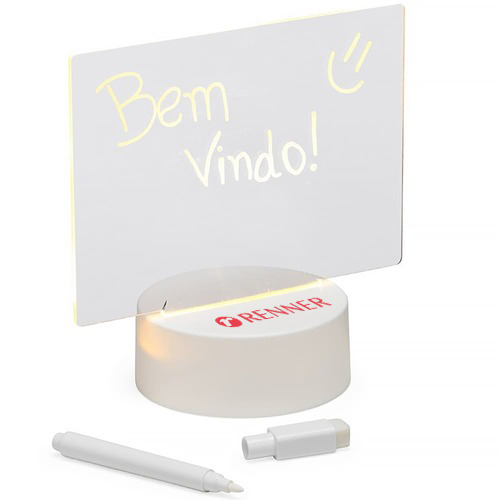 Luminária de Mesa LED 3D com Caneta