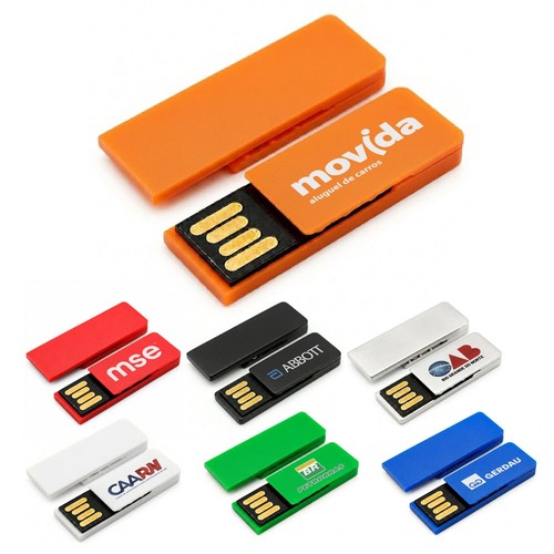 Mini Pen Drive Bellinge Clip de Plástico
