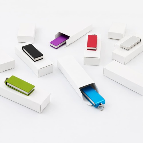 Mini Pen Drive Color Fly Giratório de Metal