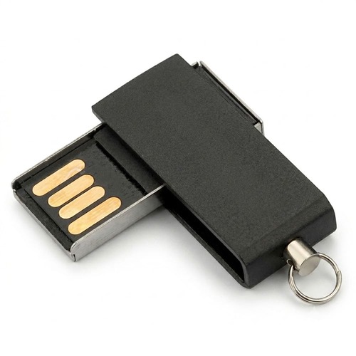 Mini Pen Drive Color Fly Giratório de Metal