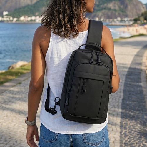 Mochila de Ombro USB 8L Waterproof