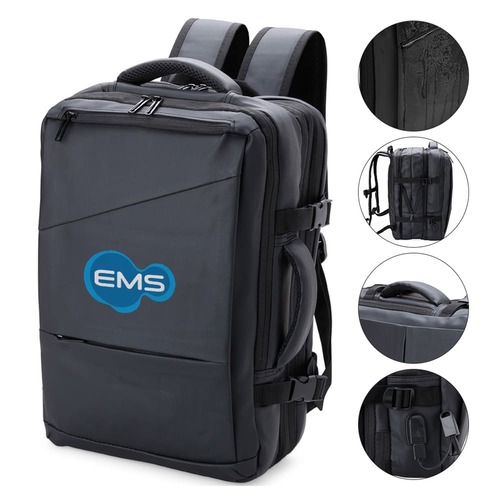 Mochila Expansível de Couro Sintético 36 Litros