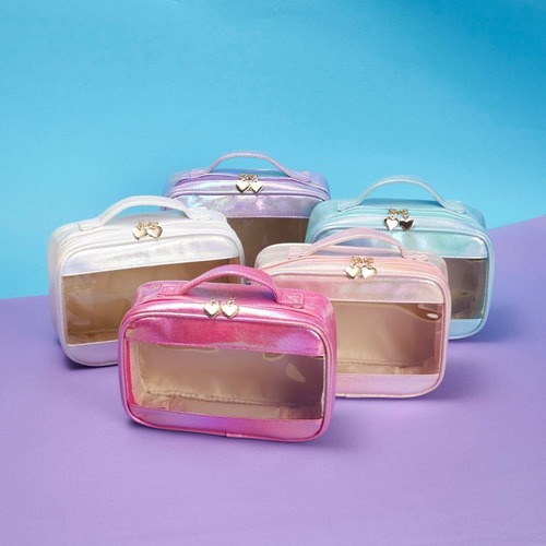 Nécessaire Jade PVC Holográfica Impermeável