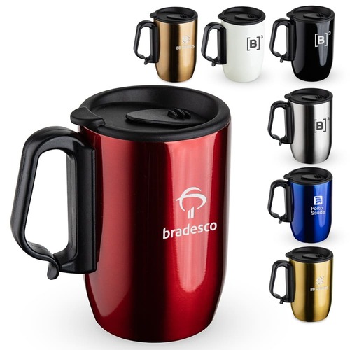 Office Slide 350ml Caneca Inox Antiderrapante