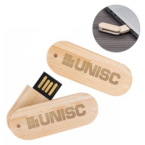 Pen Drive Atlântica Eco Gira Bambu 4GB