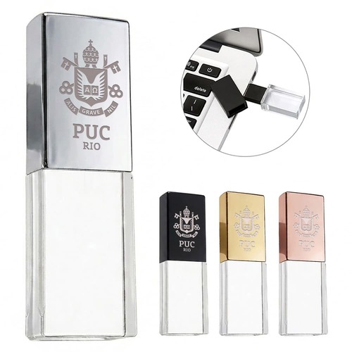Pen Drive Crystal 4GB Vidro