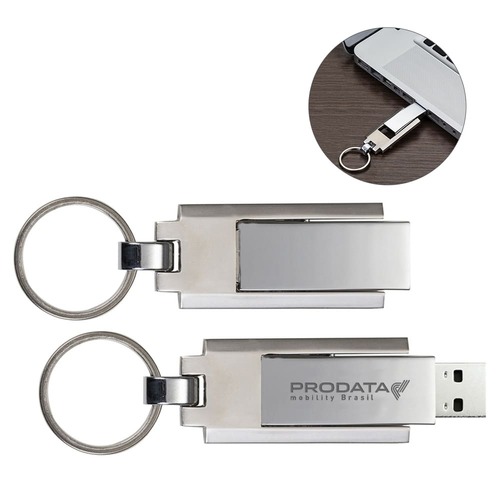 Pen Drive Hard Metal com Chaveiro 4GB
